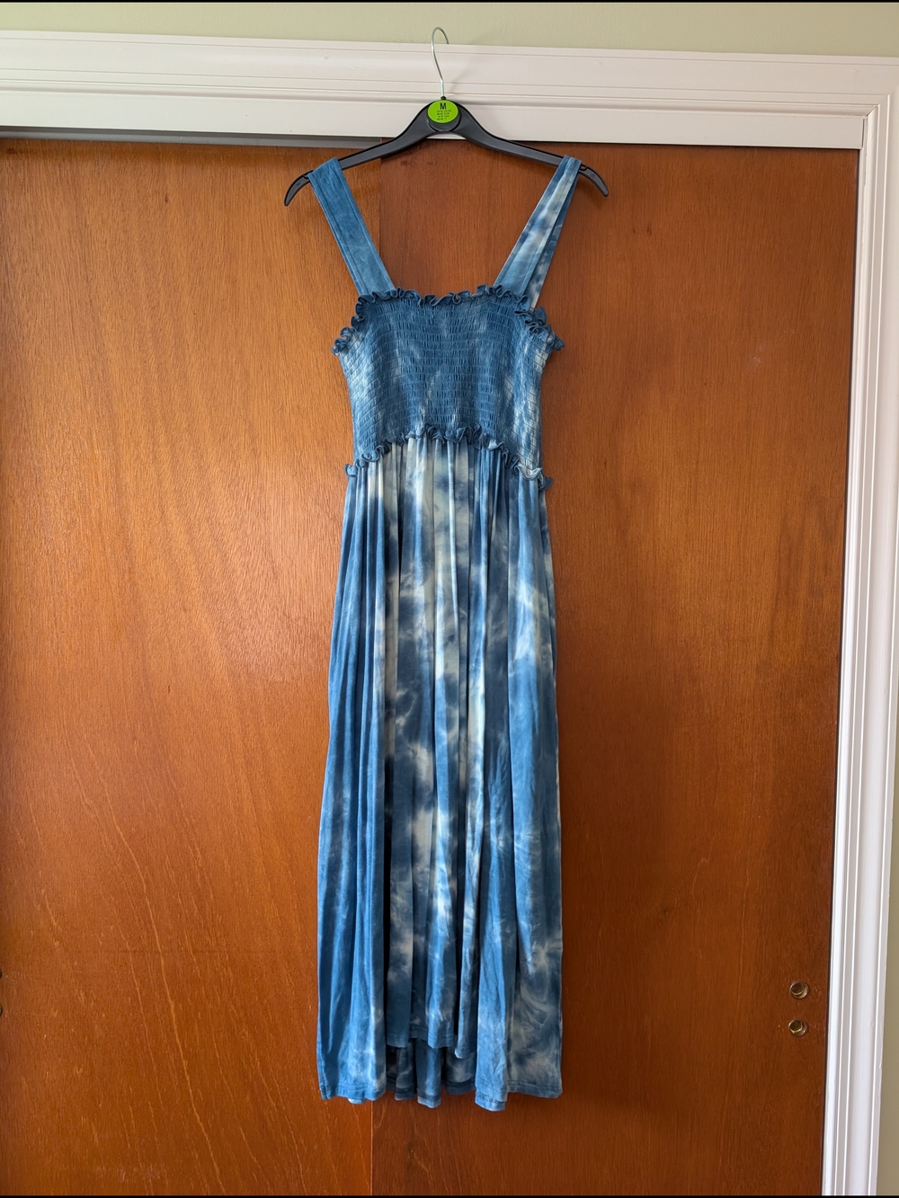 NATURAL LIFE Blue Tie-Dye Maxi Dress Boho Fairycore Whimsy - Picture 5 of 9